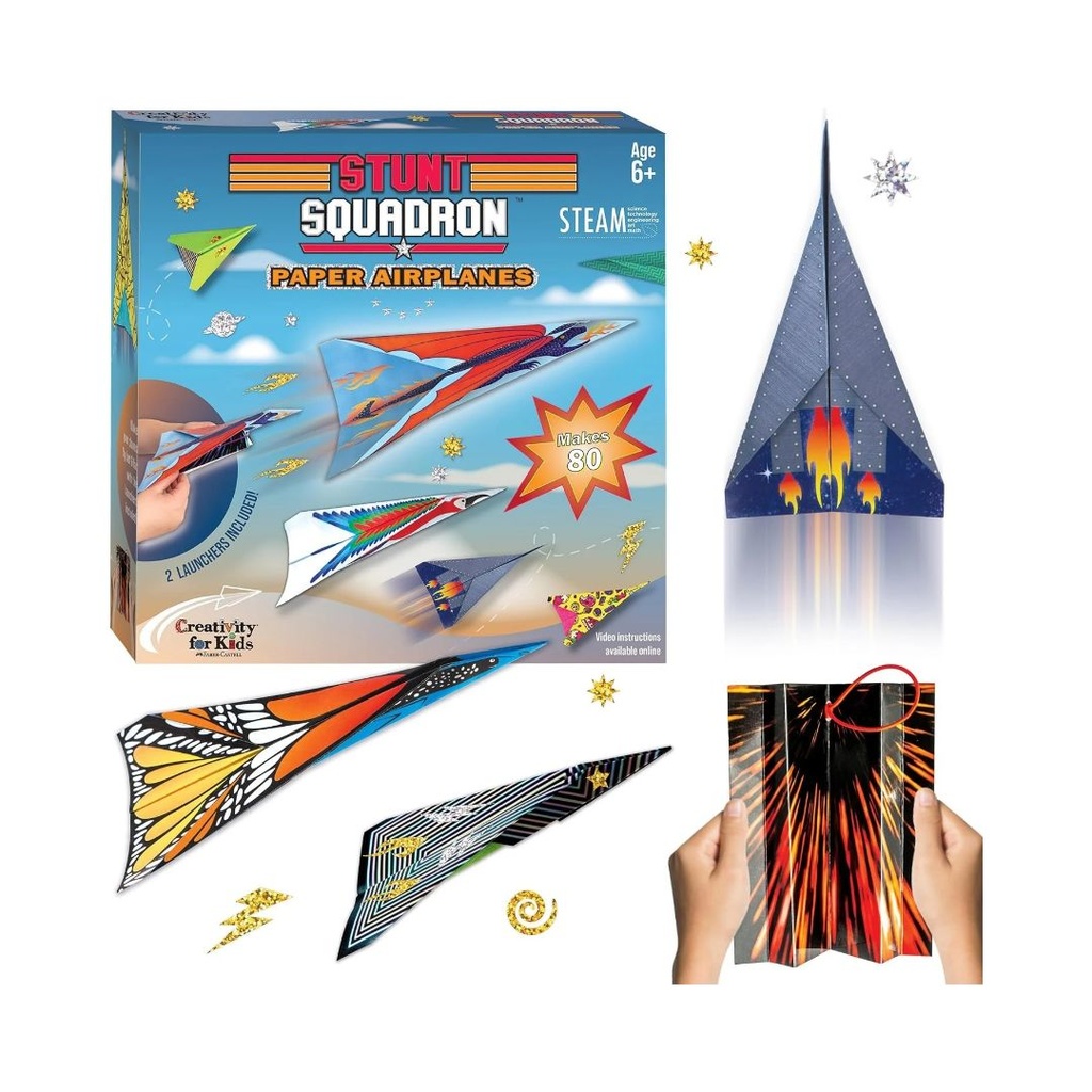 Kit de 80 Aviones de Papel para Crear y Lanzar - Faber Castell