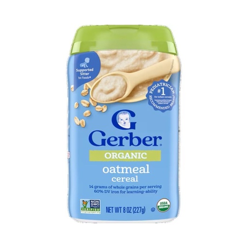 [00012] Cereal orgánico Gerber de avena