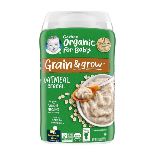[00046] Cereal orgánico Gerber de avena