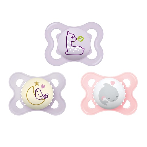 [00063] Kit variado de 3 chupetes, 0-6 meses