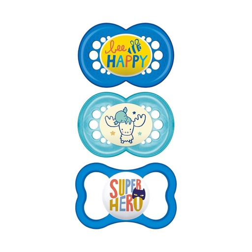 Kit variado de 3 chupetes, 12-16 meses Mam