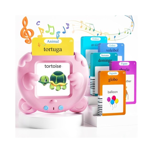 Juego de 224 tarjetas flash parlantes español-inglés