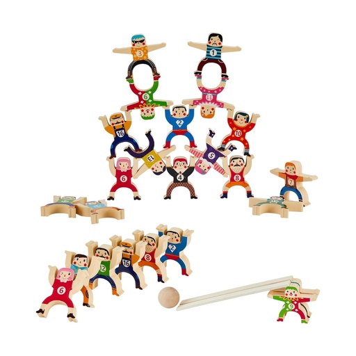 [00030] Apilables de madera Circus Hercules Acrobatic