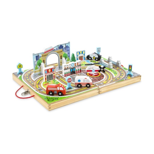 [00062] Ciudad desmontable Melissa & Doug