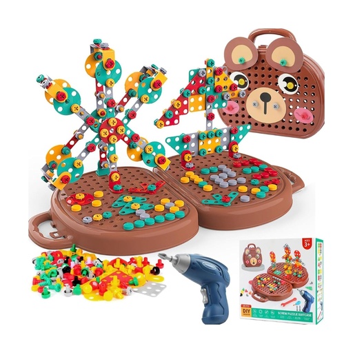 [00080] Juguete Montessori caja de herramientas 204 piezas