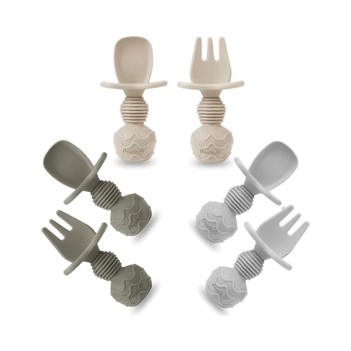 [00210] Set de cubiertos para alimentación, PandaEar