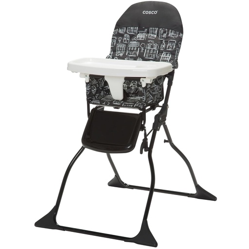 Silla alta plegable con bandeja ajustable Cosco
