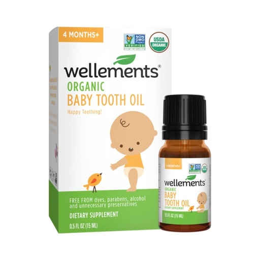 [00190] Aceite orgánico para dentición de bebés Wellements