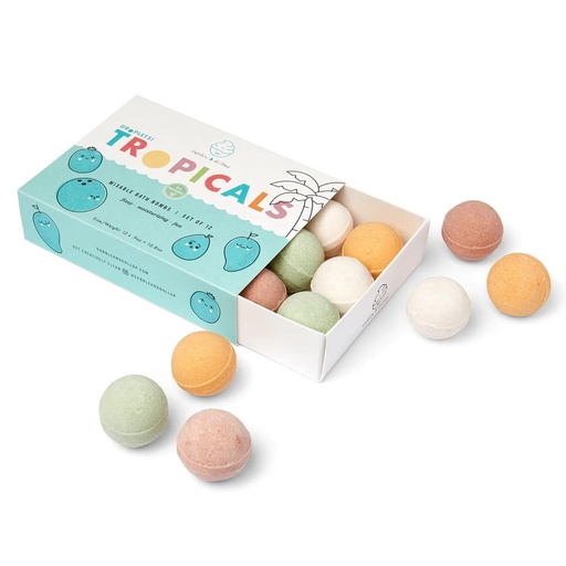 [00507] Mini Bombas de baño tropicales para niños – Dabble & Dollop