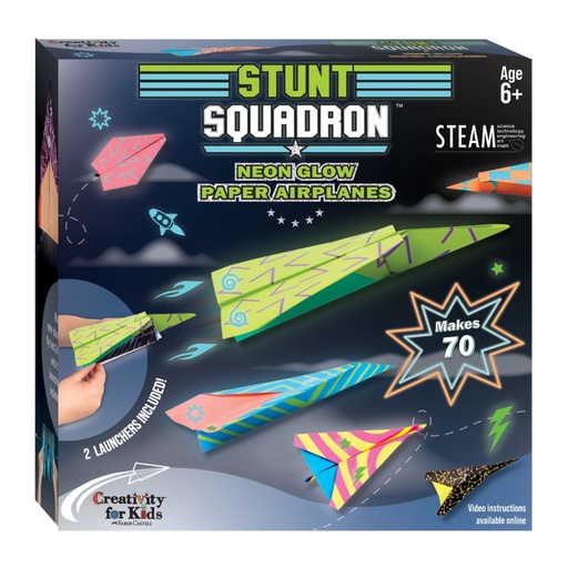 [00548] Aviones de Papel Neón que Brillan en la Oscuridad - Faber Castell
