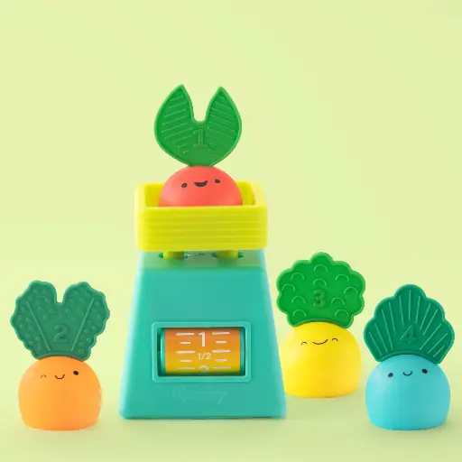 [00602] Pesa con Verduras Sensoriales - Sassy Toys
