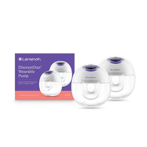 [00735] Extractor Discreet Duo de Leche Portátil Manos Libres - Lansinoh 