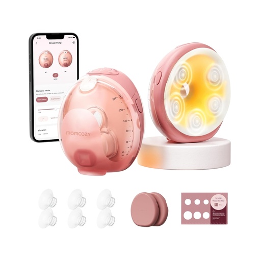 [00782] Extractor de Leche Portátil con Masaje y Calor Wellness 1 - Momcozy