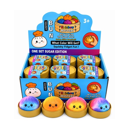 [00794] Squishy de Colores Antiestrés en Forma de Dumpling